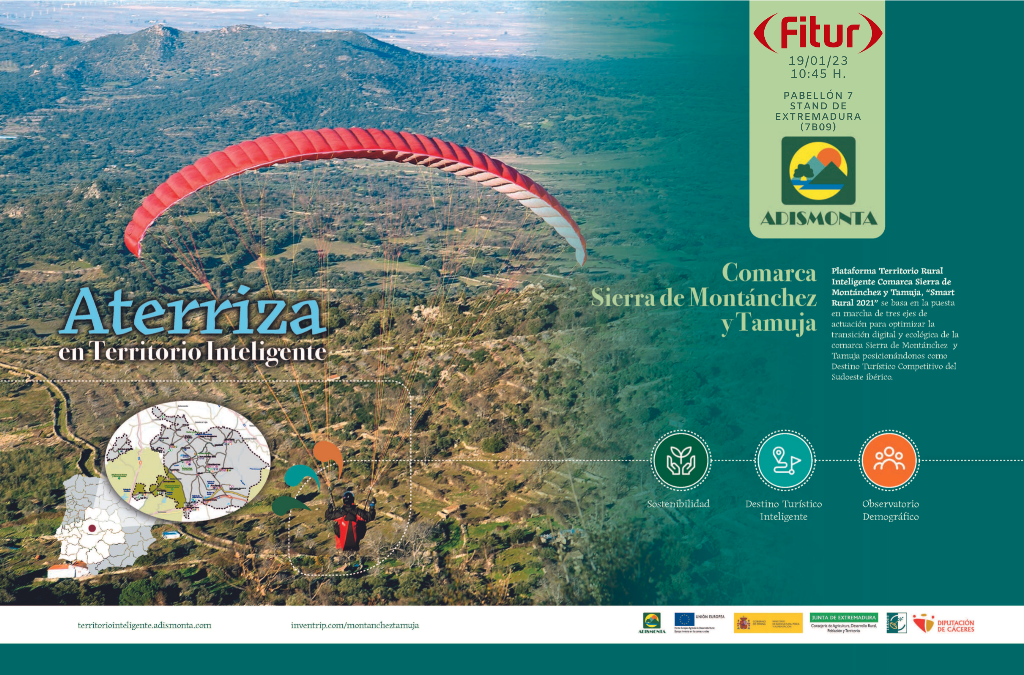 La comarca Sierra de Montánchez y Tamuja estará presente en FITUR 2023 como Destino de Turismo Inteligente