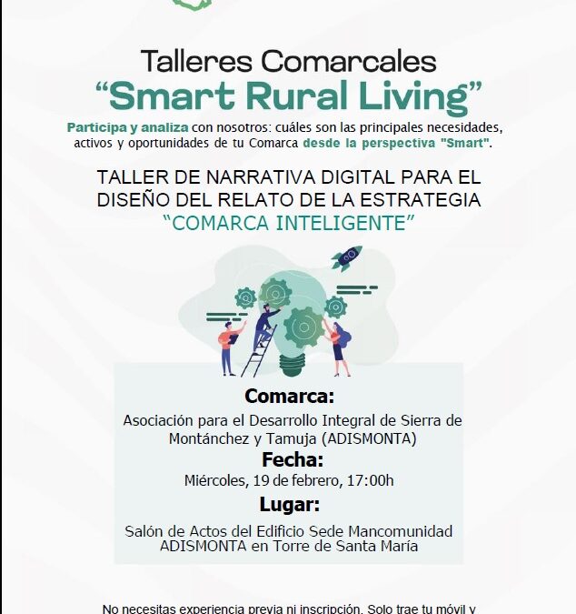 Taller de Narrativa Digital para diseñar la “Comarca Inteligente” de ADISMONTA.