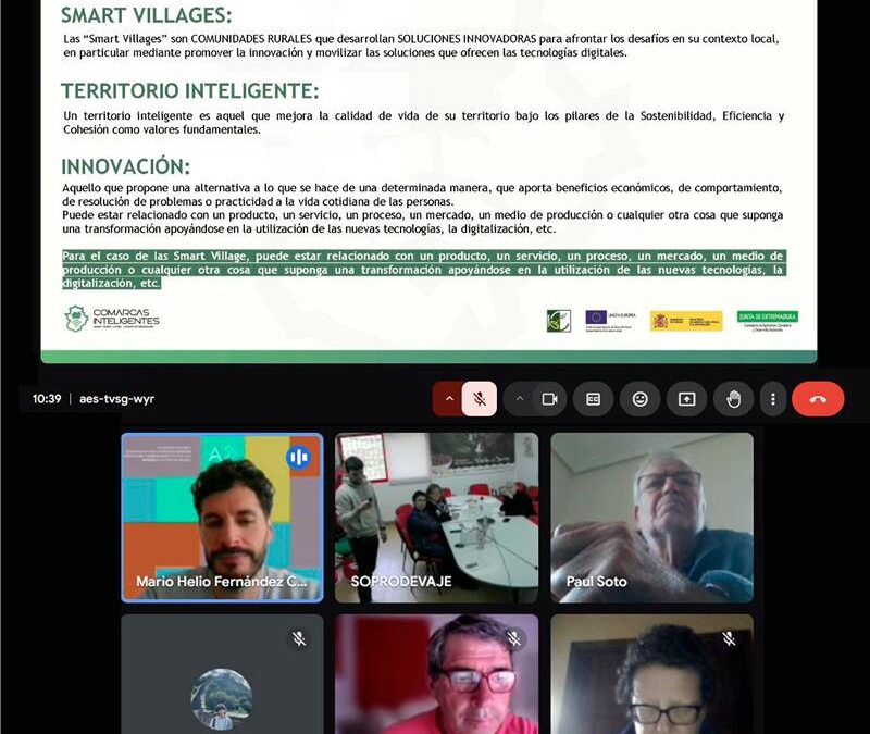 Más de 150 personas participan en los talleres online de co-creación de proyectos “Smart Comarca”